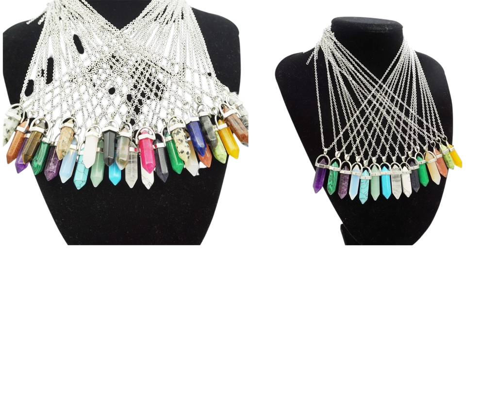 Random Crystals Necklaces