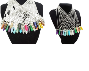 Random Crystals Necklaces