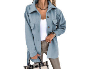 Autumn Winter Long Sleeve Female Warm Business Blazer Jackets Coat