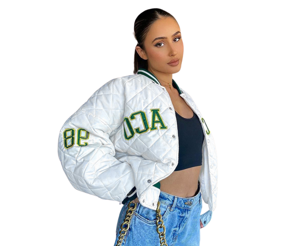 autumn/winter embroidery retro style baseball jacket cotton- jacket