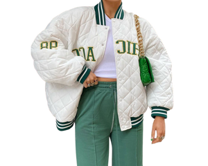 autumn/winter embroidery retro style baseball jacket cotton- jacket