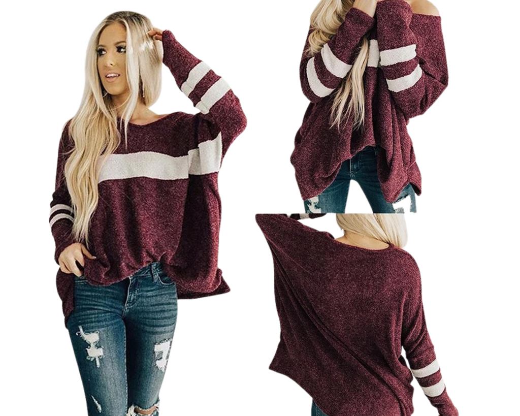 Burgundy cozy top