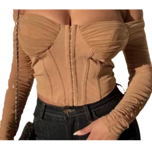 Nude corset top