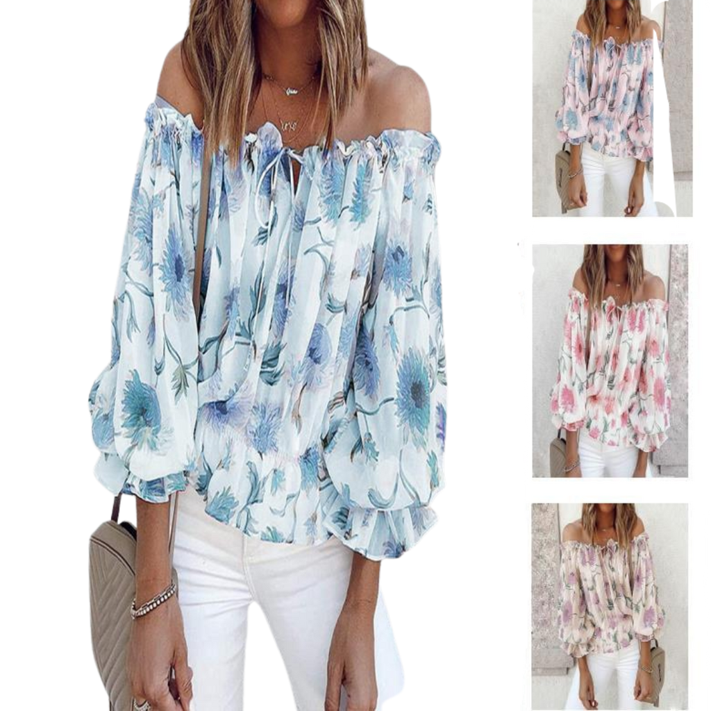 Off-shoulder Shirts Loose Blouse